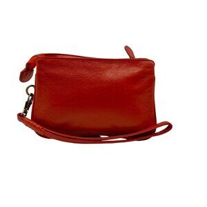 Latico Red Leather Wristlet